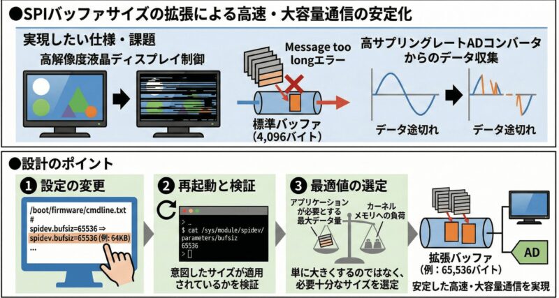 SPIバッファサイズの拡張による高速・大容量通信の安定化 | 組み込み機器・ハードウェア設計製作.com