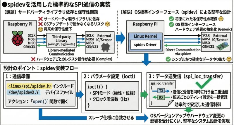 spidevを活用した標準的なSPI通信の実装 | 組み込み機器・ハードウェア設計製作.com