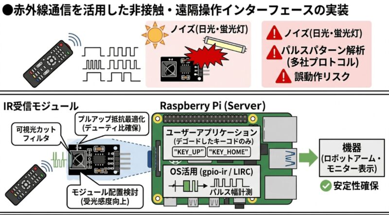 赤外線通信を活用した非接触・遠隔操作インターフェースの実装 | 組み込み機器・ハードウェア設計製作.com