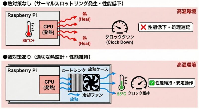 サーマルスロットリング防止のための熱設計 | 組み込み機器・ハードウェア設計製作.com