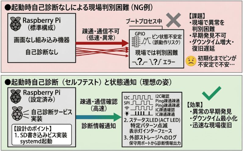 起動時自己診断（セルフテスト）と状態通知 | 組み込み機器・ハードウェア設計製作.com