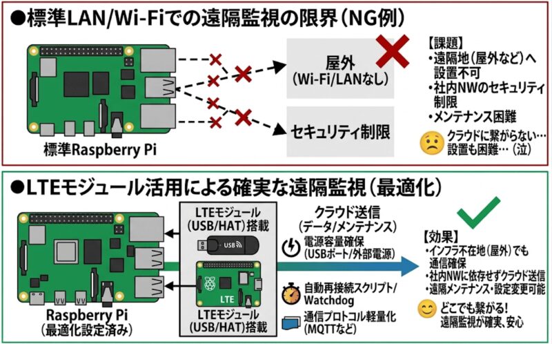 LTE/4Gモバイル回線を利用した遠隔監視 | 組み込み機器・ハードウェア設計製作.com