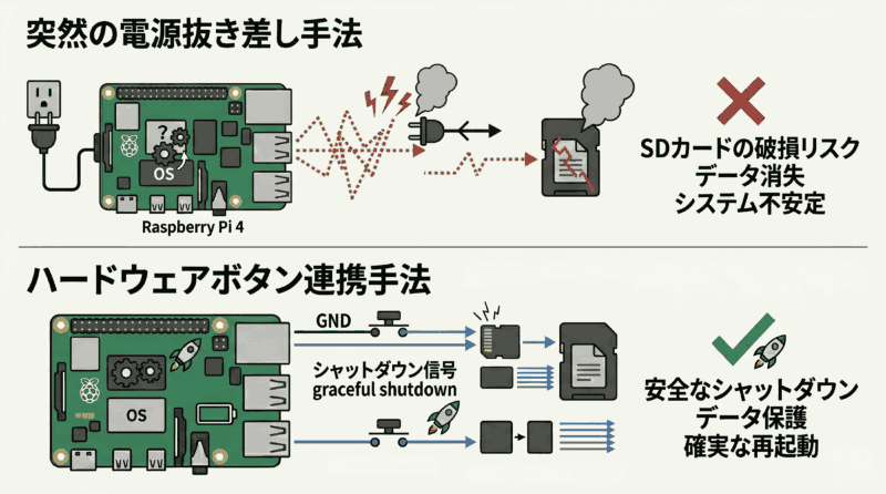 ハードウェア・ボタンによる電源操作(シャットダウン・起動) | 組み込み機器・ハードウェア設計製作.com